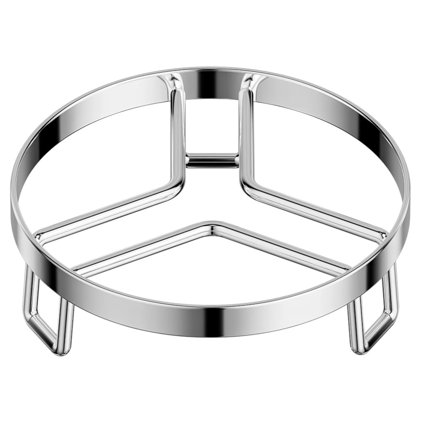 Edelstahl Hitzebeständiger Topfständer mit Stabilem Dreieckigem Design für Heimküche, Dampfgarer, Wasserabscheider für Wok