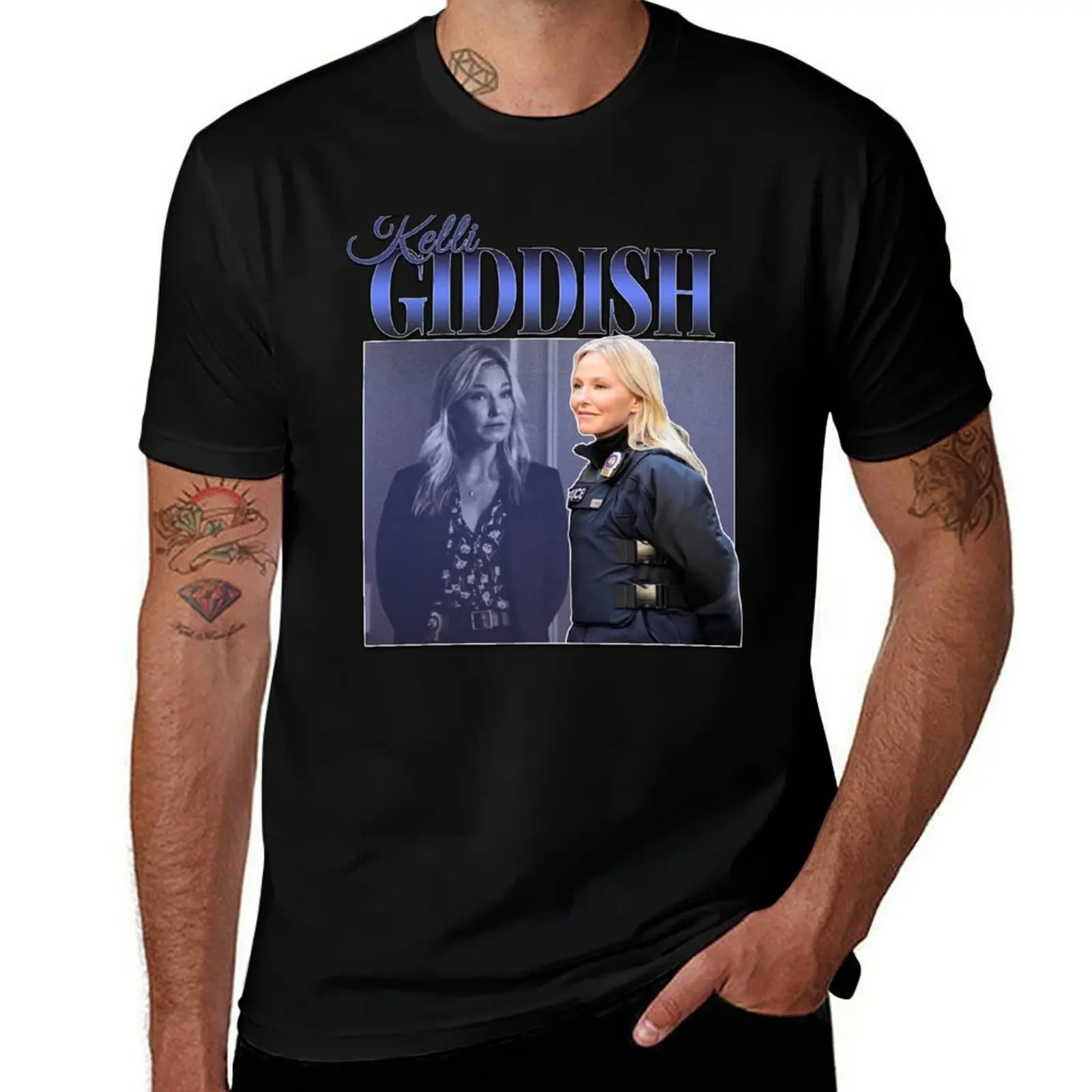 Kelli Giddish Amanda Rollins Vintage 90s inspirado homenaje camiseta divertidas camisetas de algodón hombre camiseta casual