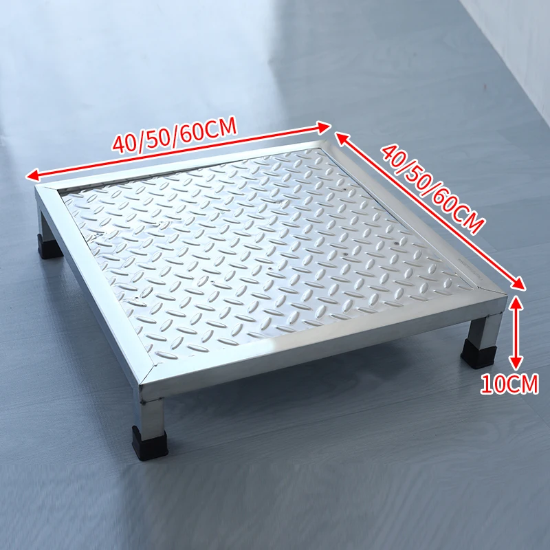 Elevation Frame for Workshop Garage Stainless Steel Anti-Slip Height-Boost Step Stool