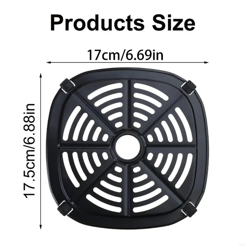 A0NC المعادن الهواء المقلاة لوحة بطانات معدنية الهواء المقلاة وسادة الكربون الصلب الهواء المقلاة الملحقات مناسبة للخبز والطبخ