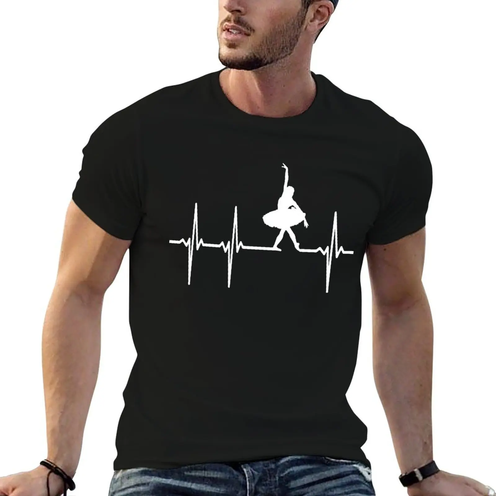 

graphic shirt T-Shirt funny t Heartbeat designer Ballet man man designer for shirts t shirts t
