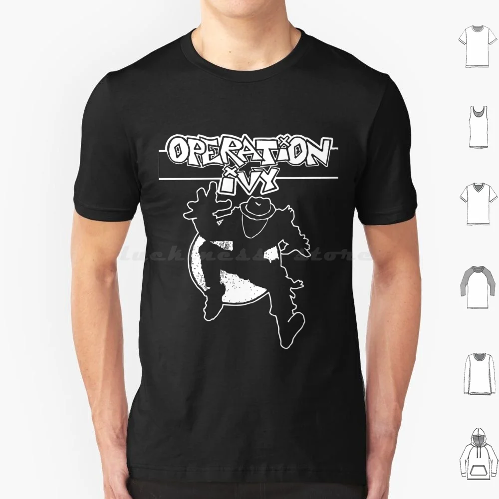 Operation Ivy Logo Ska Man Guy oficial Merch Game camiseta clásica talla grande 100% algodón