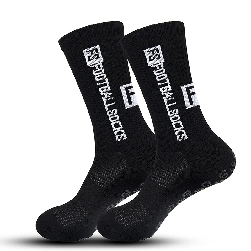 New Style FS Football Socks Round Silicone Suction Cup Grip Anti Slip Soccer Socks Sports Men Women Baseball Rugby Socks