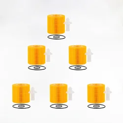 6 PCS Quality 04152-YZZA1 Engine Oil Filter Replacement With Drain Plug Gaskets for 2005-2022 Toyota Avalon
