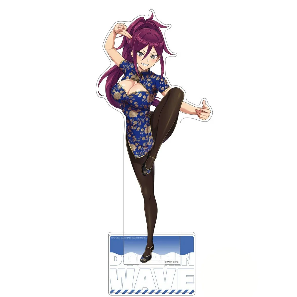 Anime Peripheral Store Game Dolphin Shion Suminoe Hiori Nayuki Selena Lewis HD Figure Acrylic Stand Desk Decor Collect About15cm