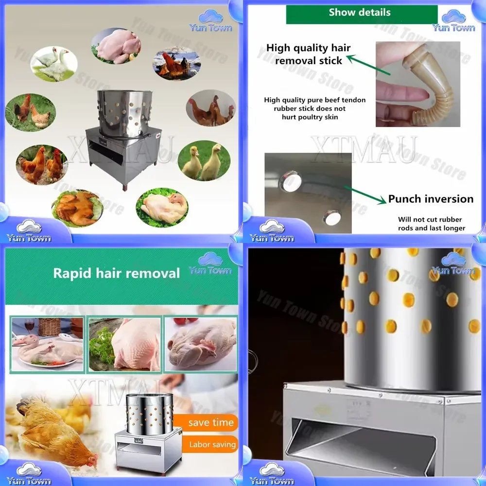 Best Selling Chicken Plucking Machine for Deplumeuse De Poulet Slaughtering Equipment Quail Plucker