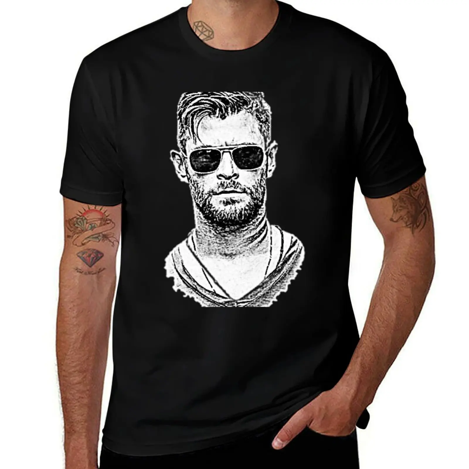 

Chris hemsworth T-Shirt man t shirts for men casual man t shirts cotton T-Shirt