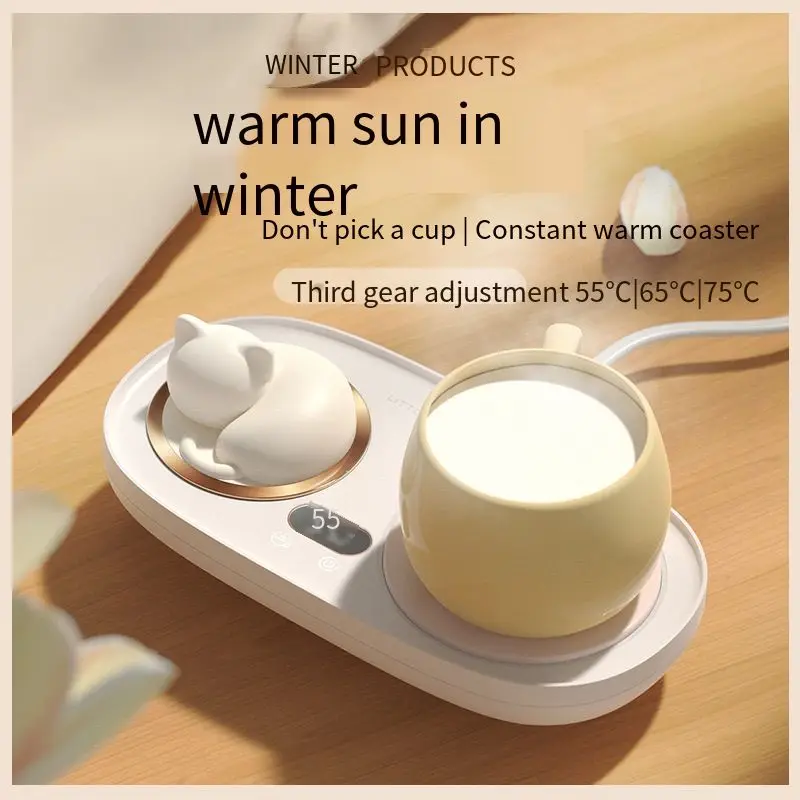 3 scaldino scaldino sottobicchiere promemoria acqua intelligente muto riscaldatore tazza a risparmio energetico spegnimento automatico