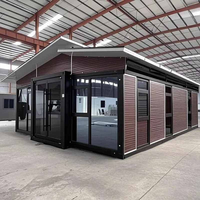 Mobile Home Prefabricated Container House Cabins 20FT 40FT Small Tiny Home Folding Expandable Portable Steel Structure House