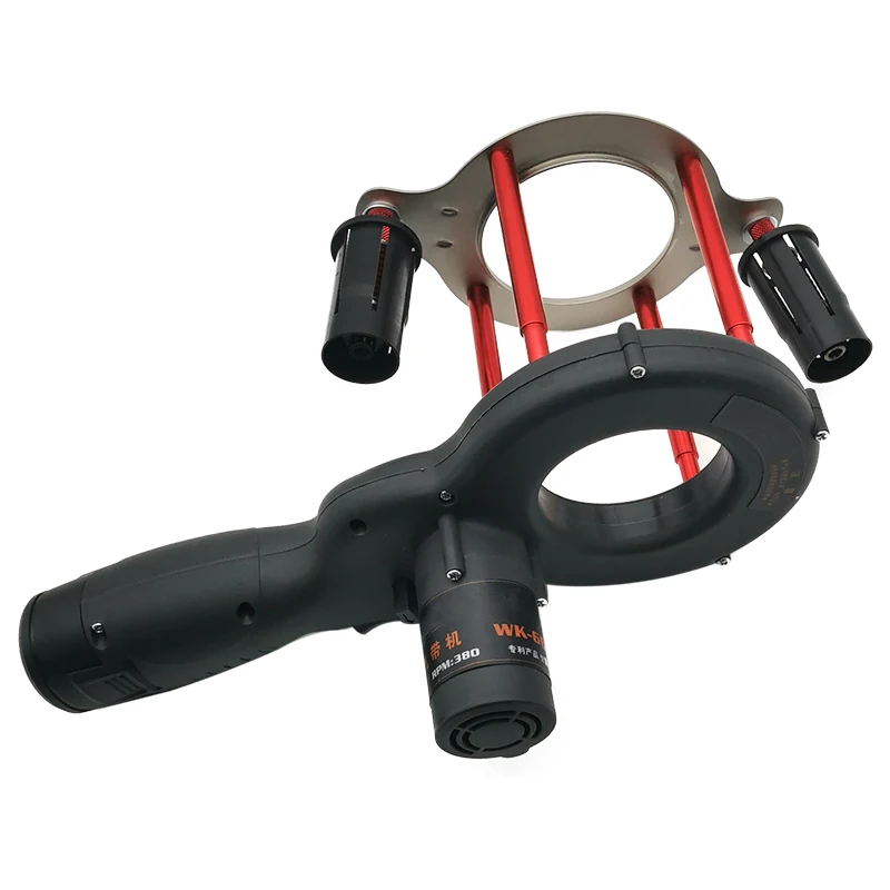 Condizionatore d'aria elettrico per avvolgitrice a nastro, avvolgitrice per nastro per aria condizionata Strumenti per avvolgimento fascette per tubi da 7 cm WK-600