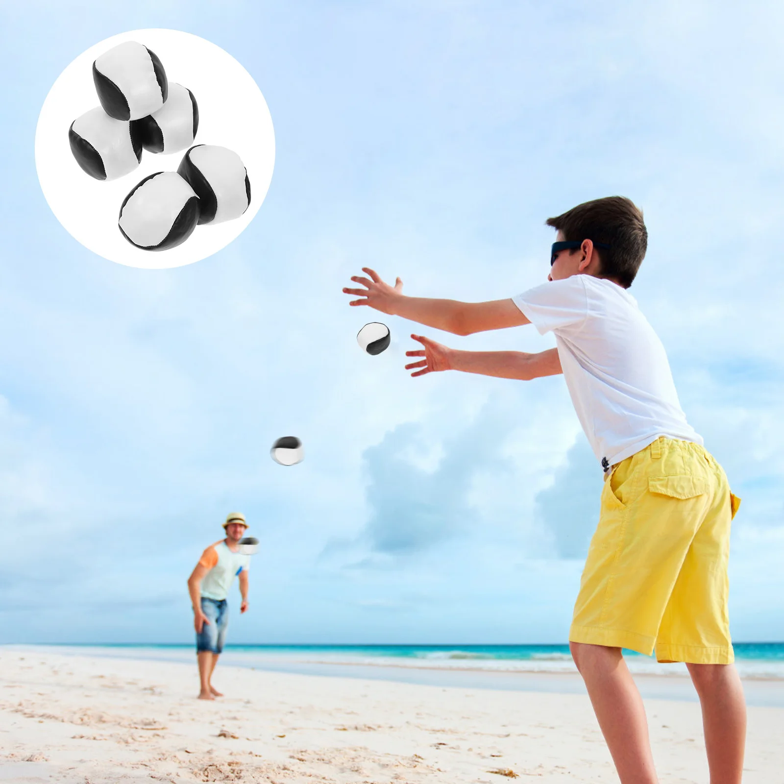 

5Pcs Bean Bags Colorful Small Toss Game Supplies for Kids Outdoor Hand Eye Coordination Fun Juggling Bean Bags