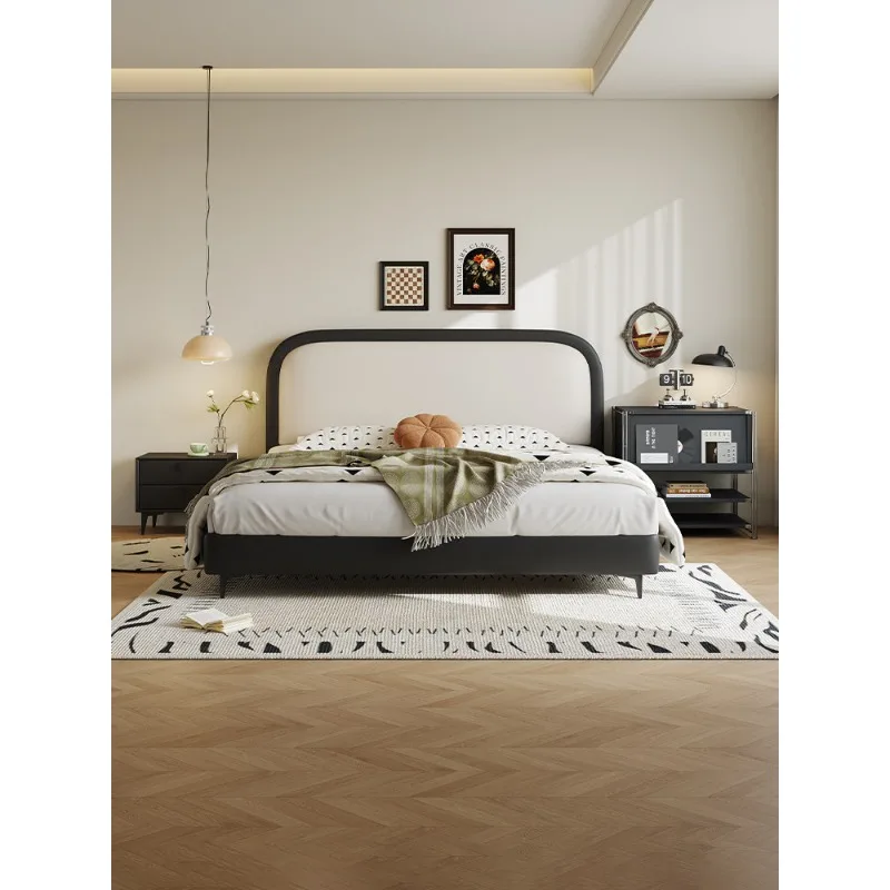 

Children's bed, boys small apartment soft bag, flush edge storage single bed