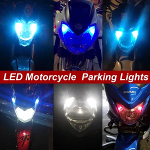 Parkleuchten für Motorradpositionen LED, Canbus, Weiß, Rot, Blau, T10, 194, W5W, GSXR 600, GSXR 750, GSXR 1000, 2PCS 6 Hauptverkauf Leuchtturm CBR 1000 2008 - №1