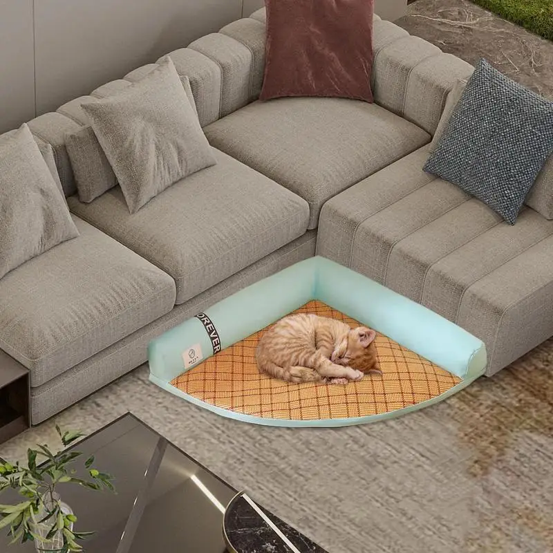 Lavável antiaderente gato arrefecimento Mat, Cama do cão removível, Canis camas, Mantenha seu animal de estimação fresco, Verão