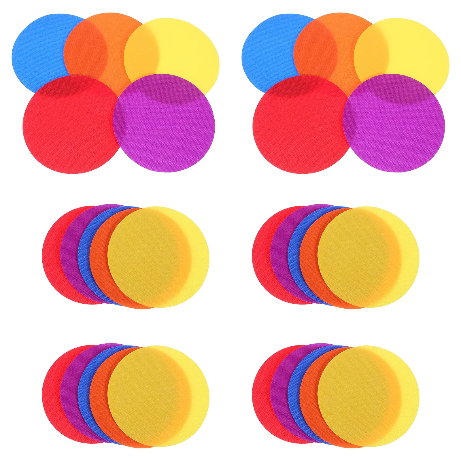 Round Colorful Rug Sticker for Teaching Circular Game Carpet Spots Classroom