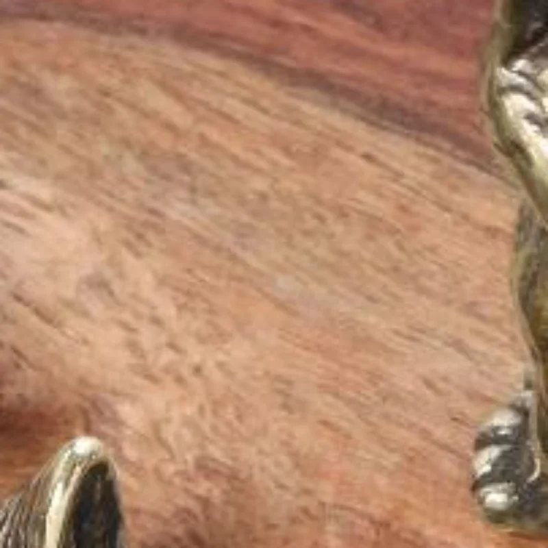 Brass Kitty Ornament - Office Desktop Ornament With Bored Retro Tea Pet Brass Decorative Pendant Multi-style Statue