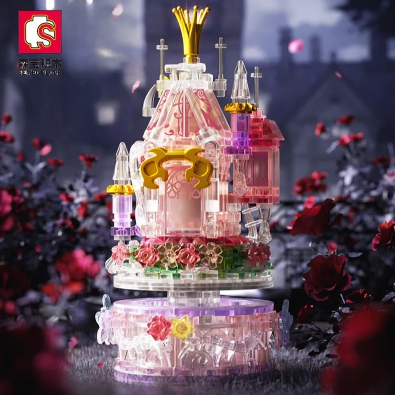 Building Dreams Fairytale Princess Castle Building Block Toys Architecture Model Desktop Decoration Girls' Holiday Gift