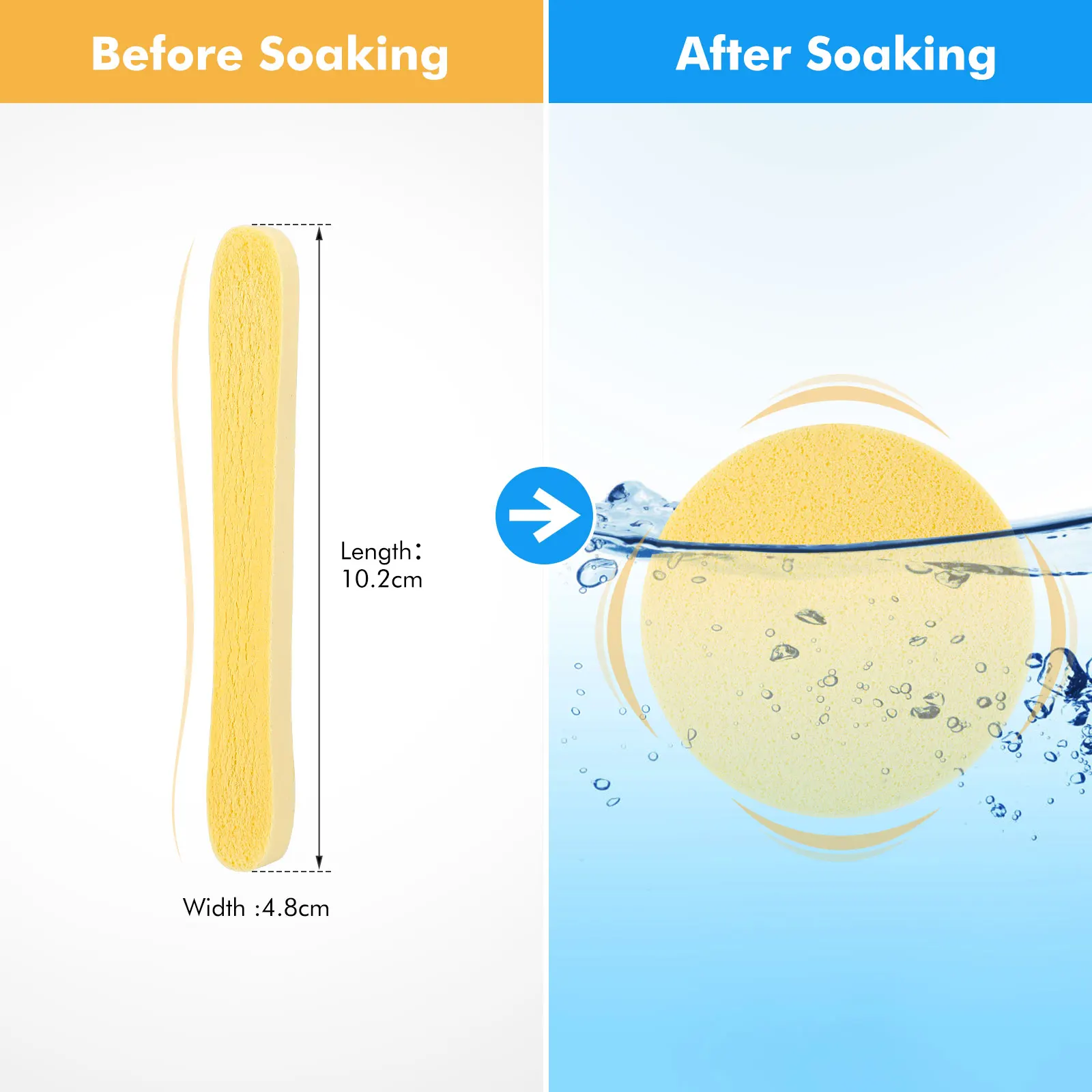 Éponge faciale compressée pour esthéticiennes, 50 pièces, éponge de nettoyage ronde pour le visage, démaquillage, tampon exfoliant, lavage de Spa