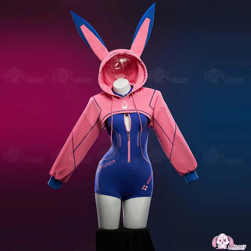 

DY20Game D.V A Косплей Костюм Банни Комбинезон Бер Косплей Наряд Облегающий Спортивный Комбинезон Женский Наряд Для Хэллоуина