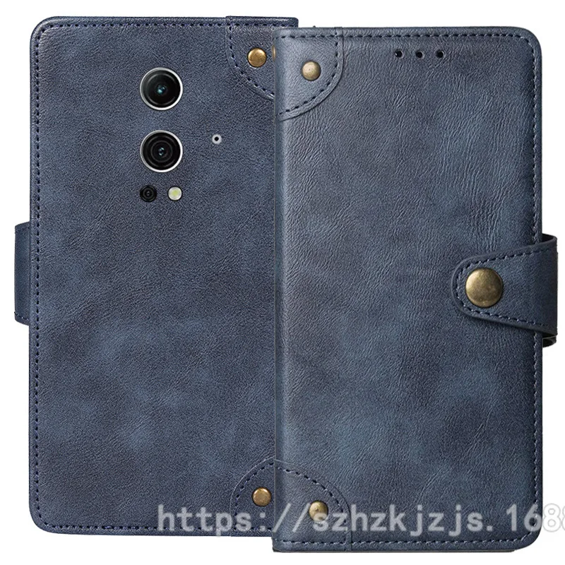 

Для Blackview BV9300 чехол с металлической пряжкой в стиле ретро, кожаный чехол для Blackview BV9300, аксессуары для чехла