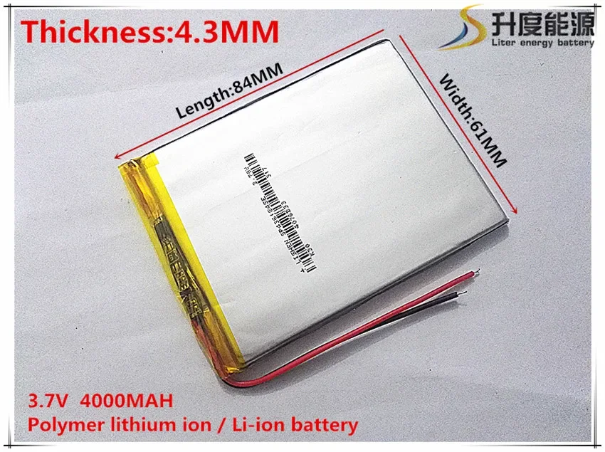 436184 3.7V 4000mah Lithium polymer Battery with Protection Board For  VX787 VX530 VX540T VX585 Free Shipping