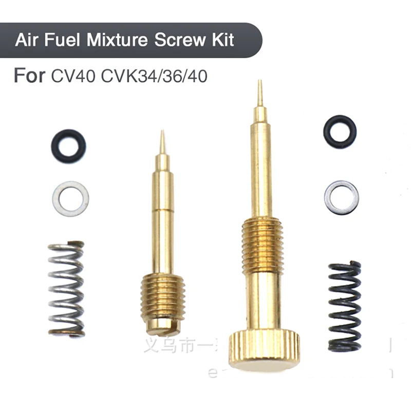 Metall Motorrad Vergaser Luft Einstellschraube Leerlauf Mischung Kraftstoff Verhältnis Für Harley CV40 Keihin CVK34 CVK36 CVK40