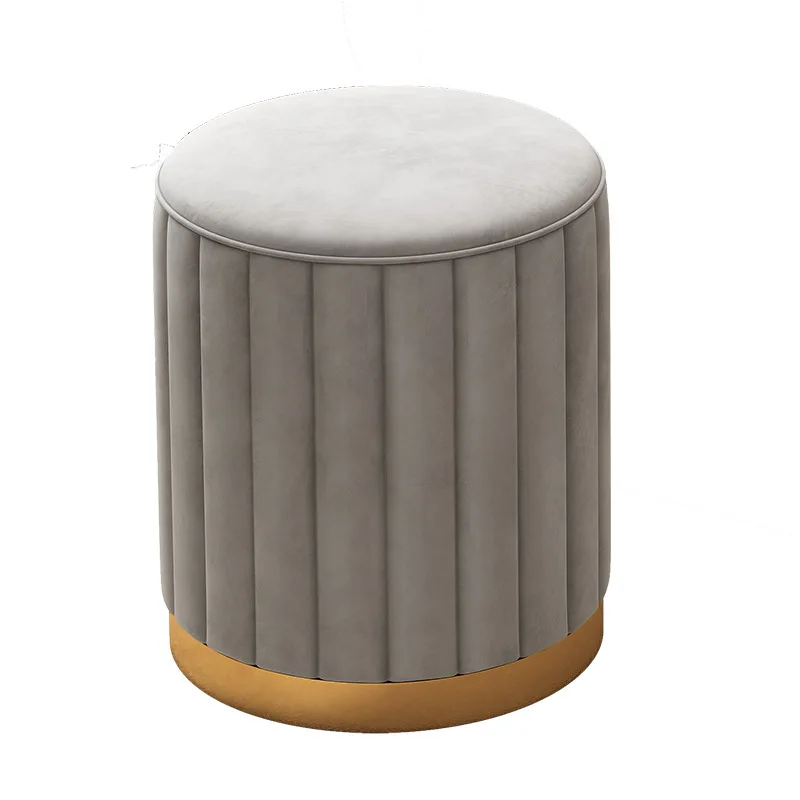 

-For Nordic Luxury Makeup Stool Small Fabric Chair for Girls Ins for Small Apartment Bedroom or Living Room Dressing&