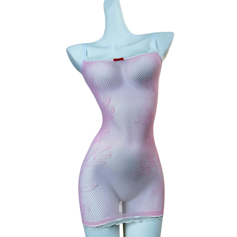 1PC Sexy Women Fishnet Cover Up Without Bikini Hollow Out Bodycon Dress  See Through Beachwear Summer Women's Swimwear DSH773