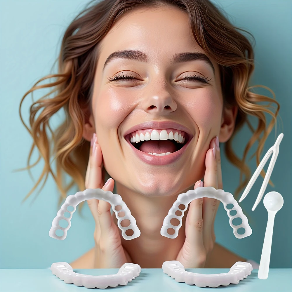

New Durable Long Lasting Teeth Veneers, Reusable Comfort Fit, Wear-resistant for long-term daily repeated use H2931