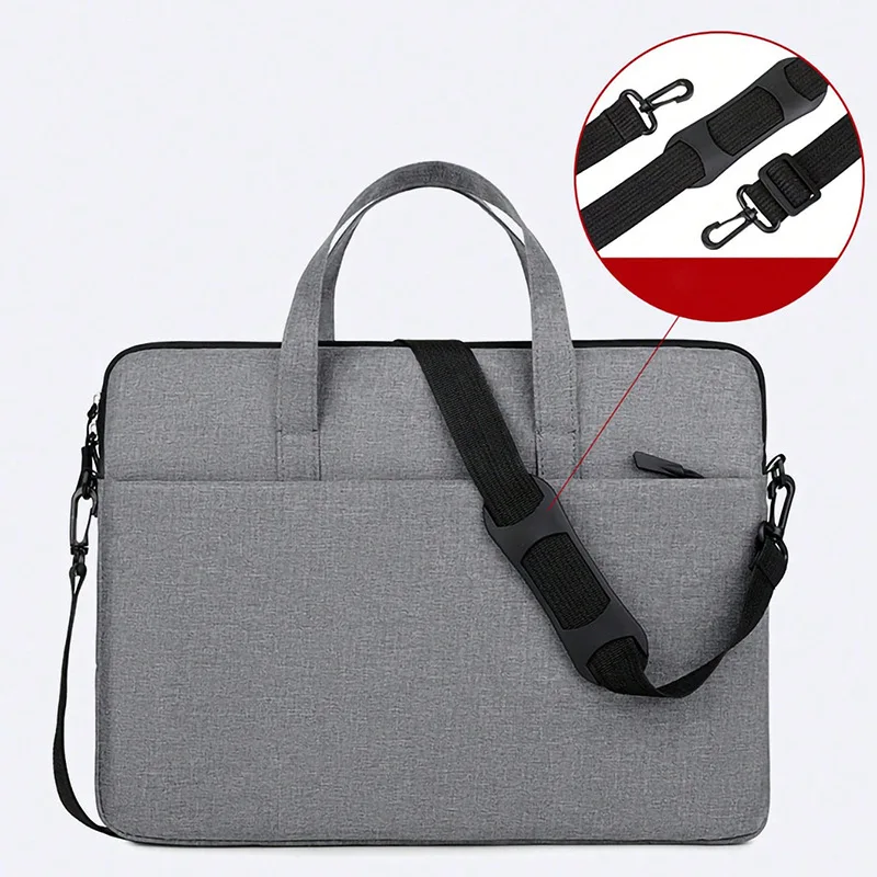 Fashionable Slim Laptop Sleeve - 13/14 Inch Crossbody Carry Case | Protective Neoprene Sleeve with Handle for Notebook