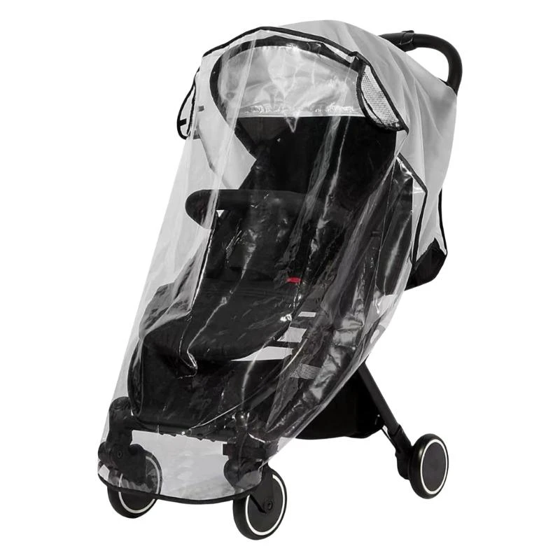 

PEVA Cart Rain Cover Dustproof and Windproof Strollers Rain Case Protector