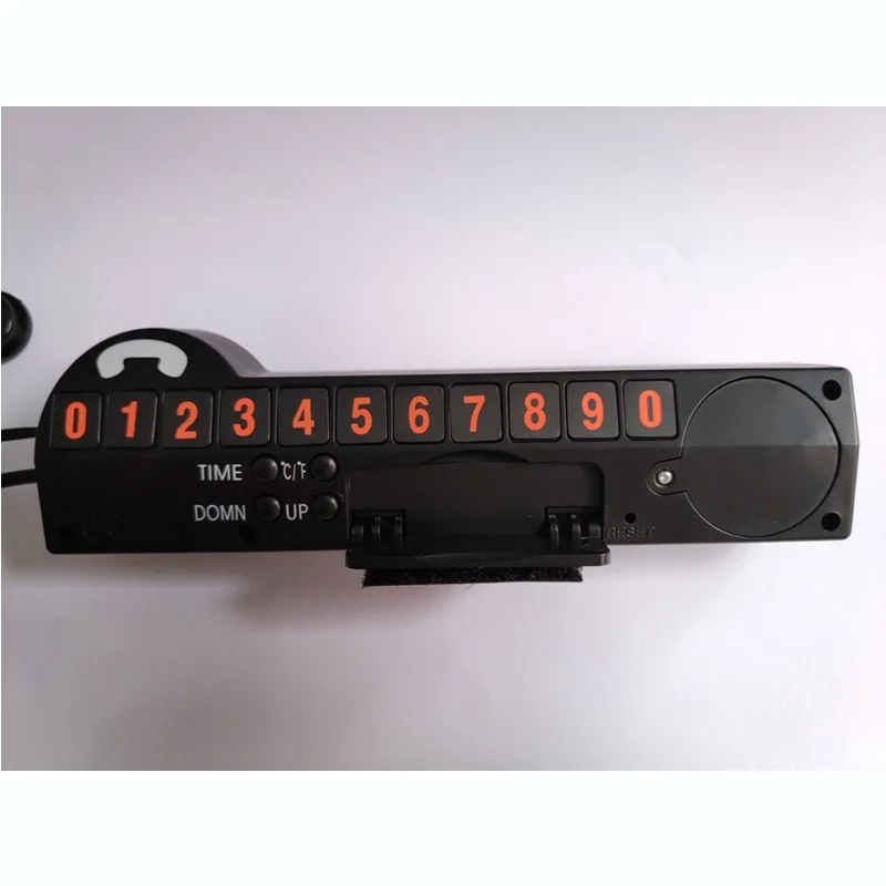 12V Vehicle Digital Thermometer Compass Stop Sign Two-color Backlight LCD Display Inside and Outside The Car Temperature
