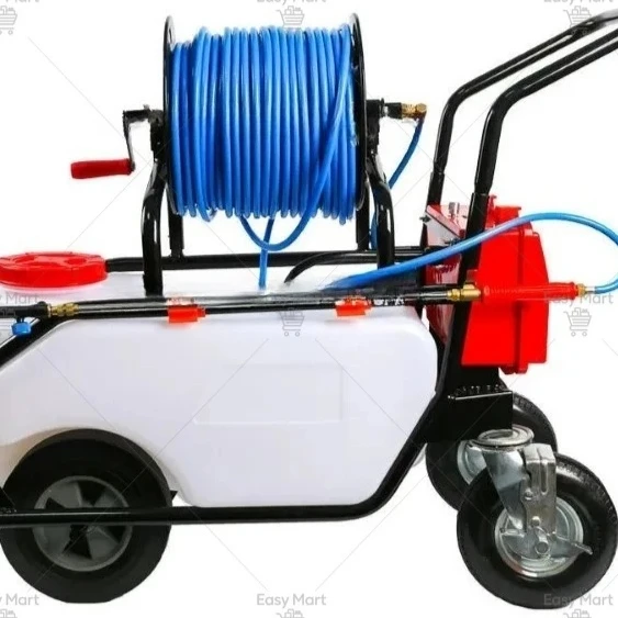 60L Agricultural Rechargeable Hand Cart Trolley Electric Sprayer with Wheels