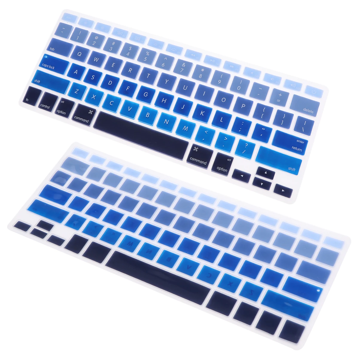 

2pcs Keyboard Cover Durable Keyboard Film Fashion Keyboard Protector Compatible for Pro Air A1466 A1466 A1502 (Blue)