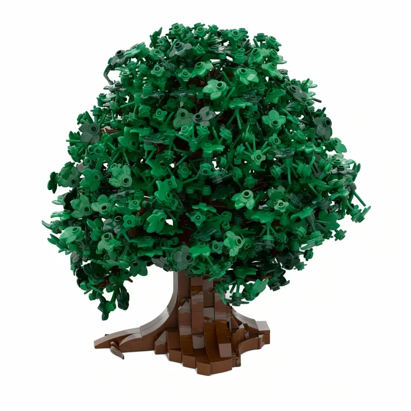1593pcs MOC Deciduous Tree Laubbaum Hobbit Lord Rings Model Building Blocks Festival Gifts Toy Construction Creative Idea view 3