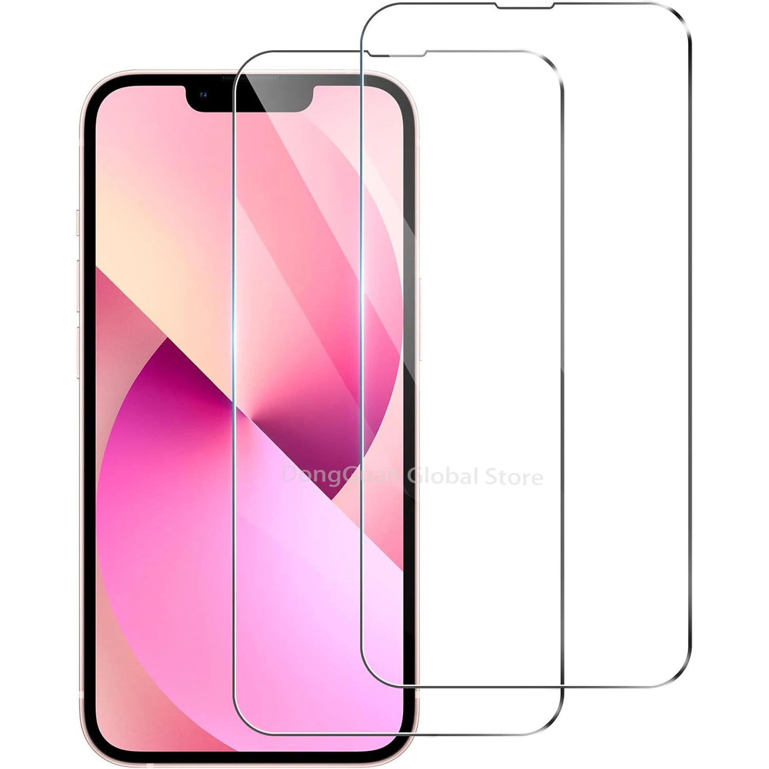 

For iPhone 13 / 13Pro / 14 / 16e HD Tempered Glass