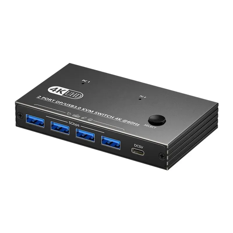 

A23F-DPKVM Switch 8K30/4K60/120Hz USB Mouse And Keyboard Sharing Host Printer Video Synchronization