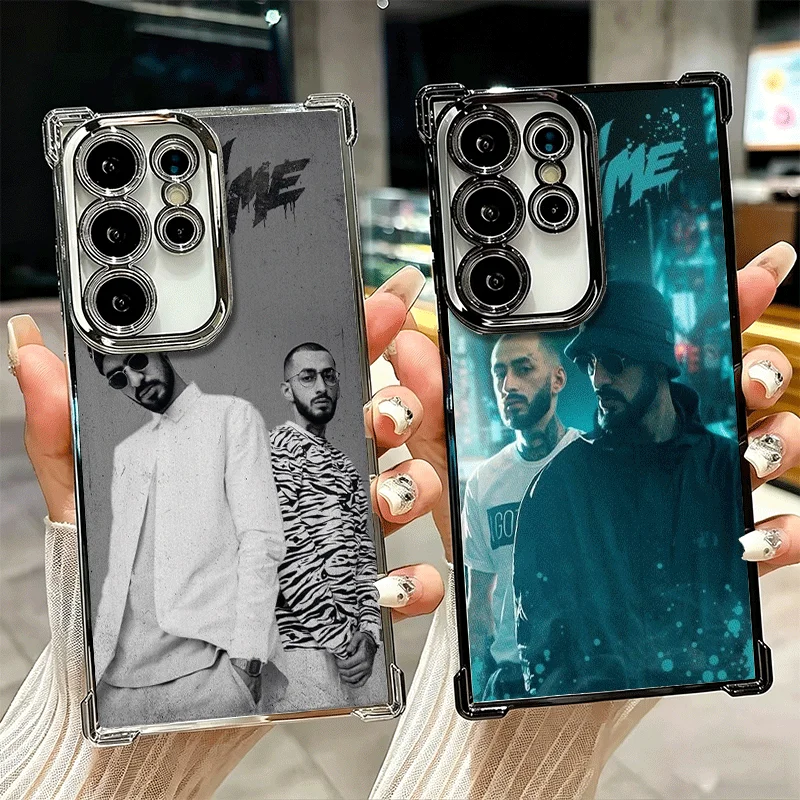 Hajime MiyaGi Andy Panda Plating Phone Case For Samsung Galaxy S26 S25 Edge S24 S23 Ultra S22 S21 Plus S20 FE Anti-Fall Protecti