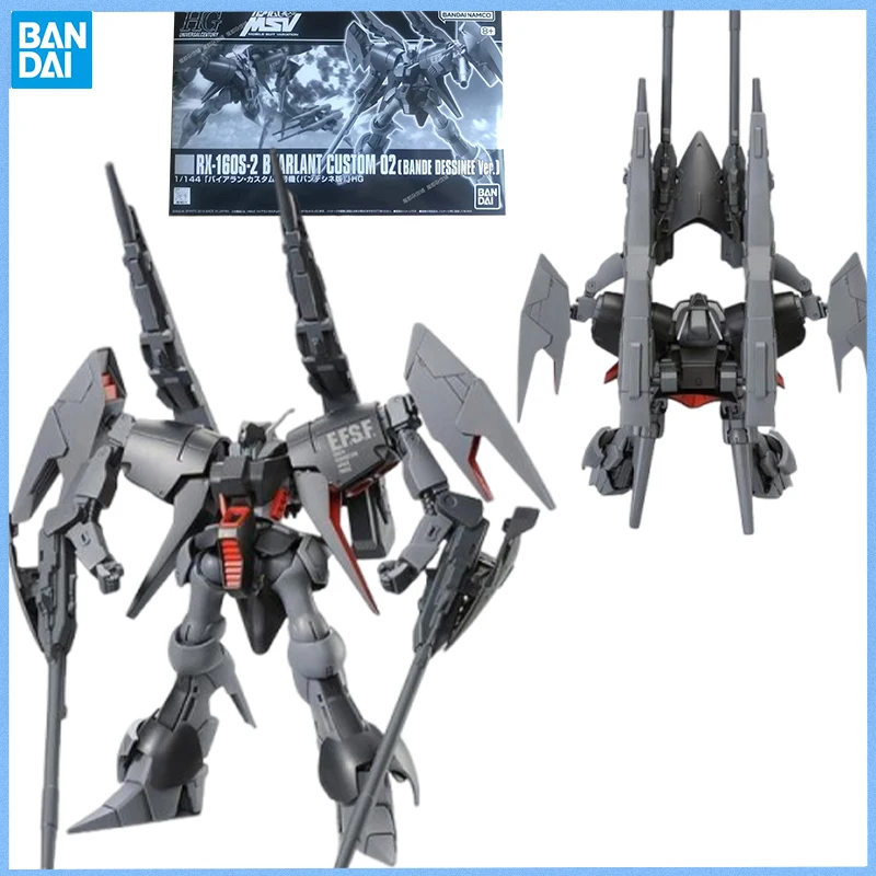 

BANDAI Genuine HG 1/144 RX-160S BYARLANT CUSTOM 02(BANDE DESSINEE Ver.) Anime figure Movable toy Action Figures for Collectors
