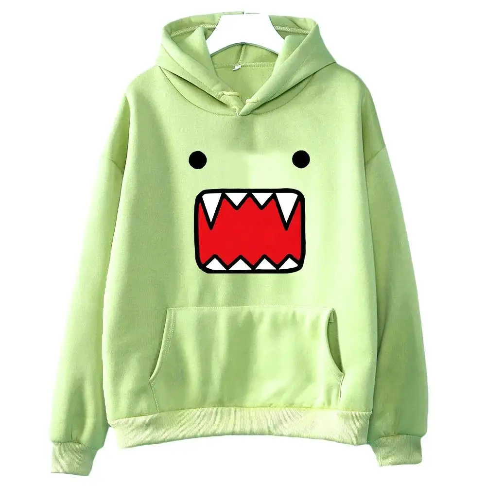 Domo Kun Print Sweatshirts Japanese Anime Clothing Graphic Hoodies Female/male Prevalent Sudaderas Autumn Winter Fleece Pullover