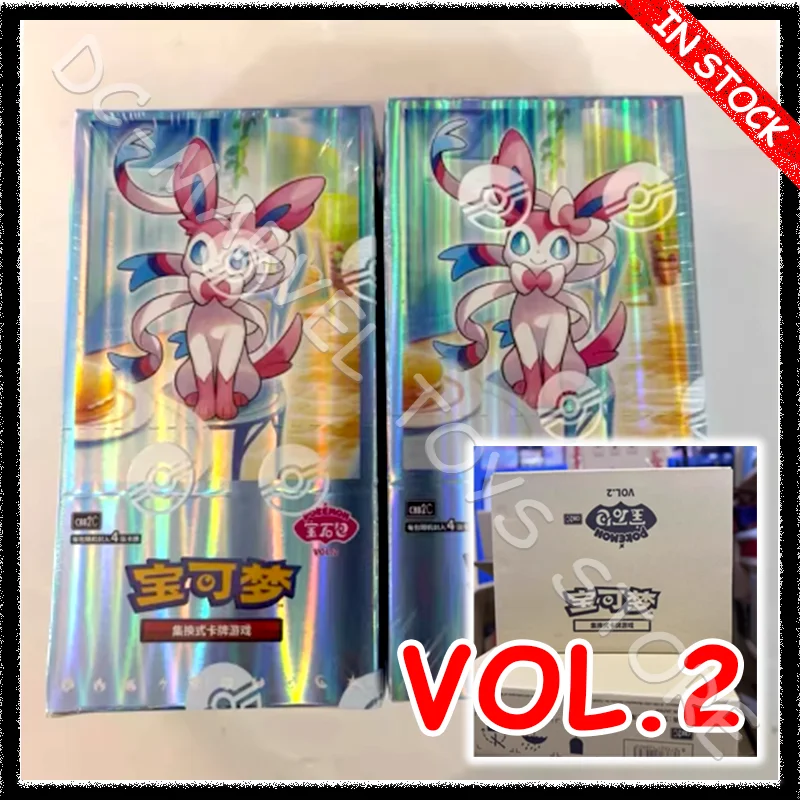 

Gem Pack Cards 2 Eevee Scarlet And Violet Trading Eeveelution Booster Chinese Collection Card Custom Toys