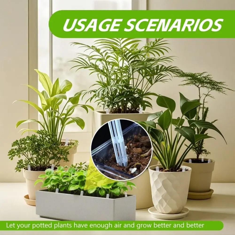 10Pcs Universal Plant Root Ventilation Pipe Root rot-resistant Breathable Flower Pot Ventilation Pipe Transparent Reusable