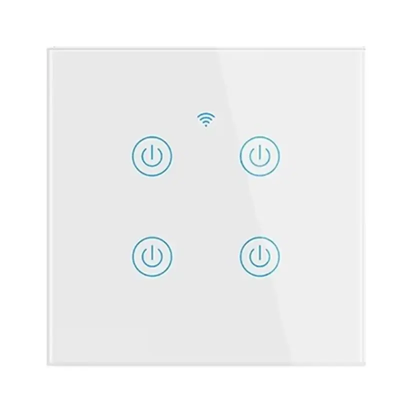 EYFL-Cerhot Homekit Wifi Smart Switch Touch Key Siri Control 1/2/3/4 Gang No Neutral And Neutral Needed Dual Mode EU Plug