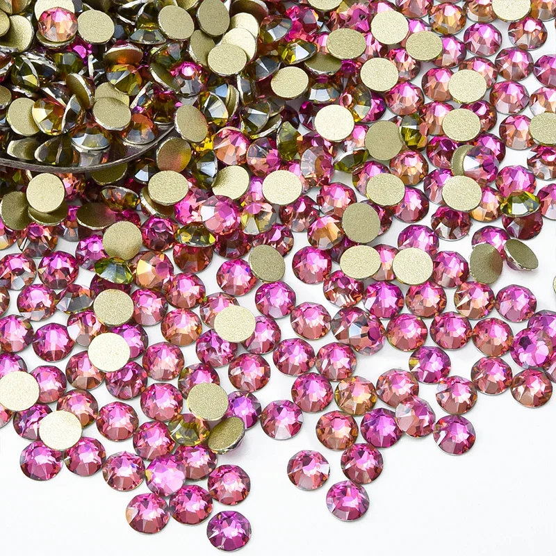 Billow Violet 2088 Non-Hotfix Strasssteine SS16-SS30 Gold Flatback Glitzer Strass Kristall Grüne Steine für Nagelkunst-Dekorationen – Detail 15