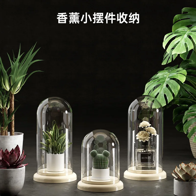 Transparent Doll Storage Bucket for Home Desktop Dustproof Action Figure Display Case