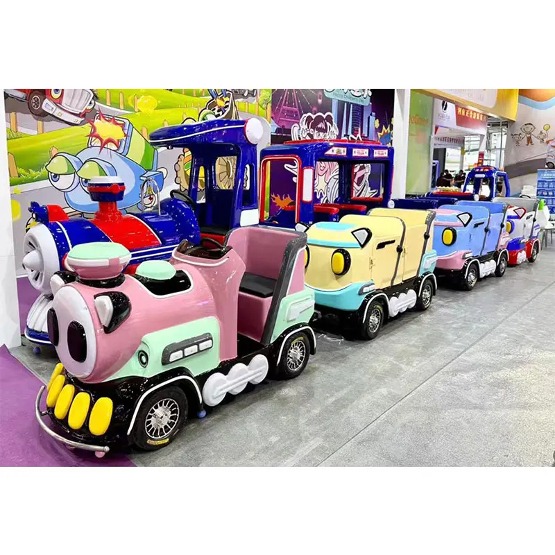 Tren de diversión para niños, gran oferta, tren feliz, paseos para niños, paseo eléctrico en tren para adultos