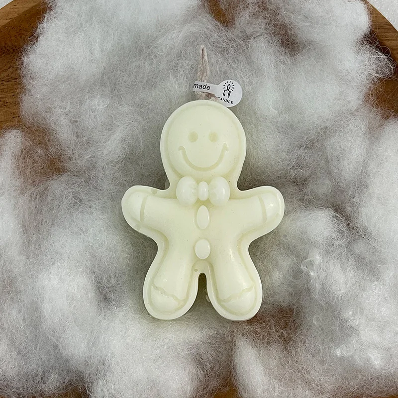 1 шт. Рождественская пряничная ароматическая свеча, свеча для ароматерапии из соевого воска для праздничного декора, праздничный аромат дома, милый подарок