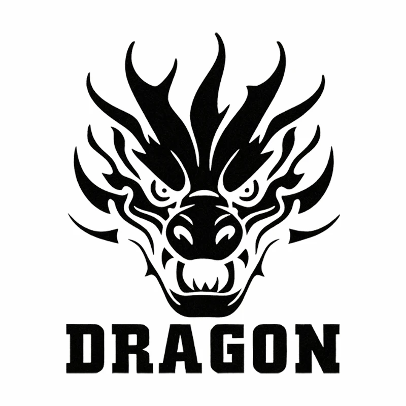 Car stickers personalized and domineering dragon head totem car window stickers body modification Vinyl Decal Car Accessories
