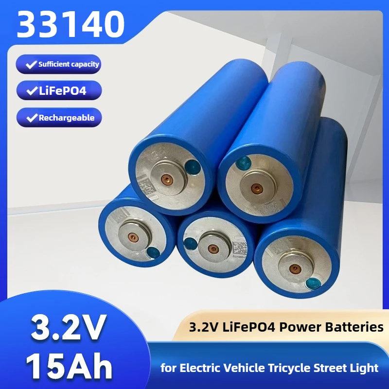 

33140 3,2 В LiFePO4 батарея 15 Ач перезаряжаемые литий-железо-фосфатные батареи для электромобиля трехколесного велосипеда уличный фонарь