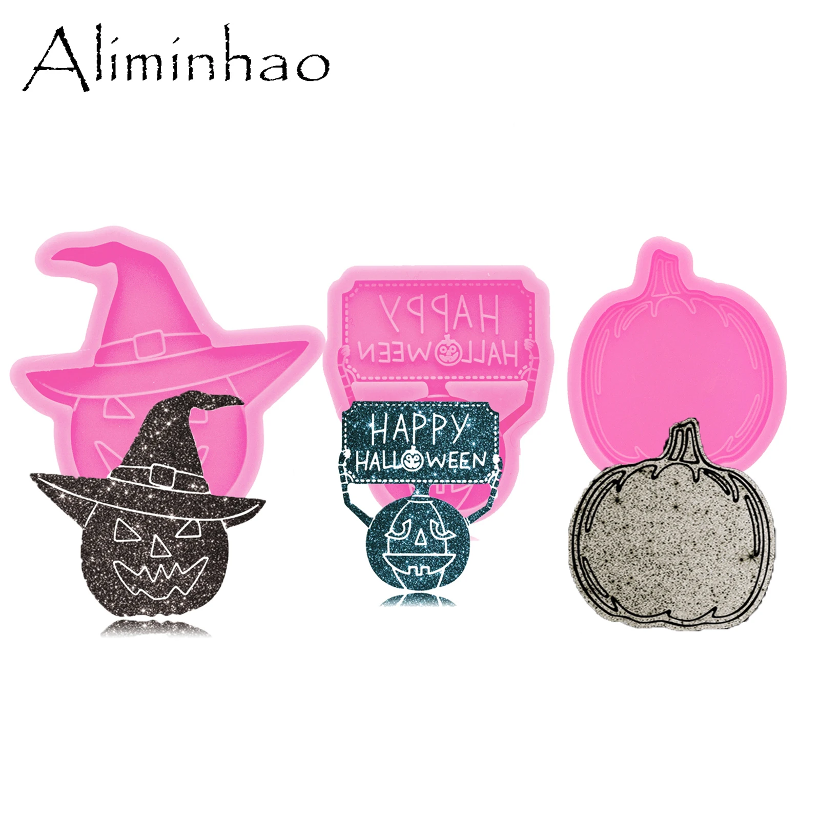 Eco Art Craft - DY1239 Happy Halloween Pumpkin Keychain Resin